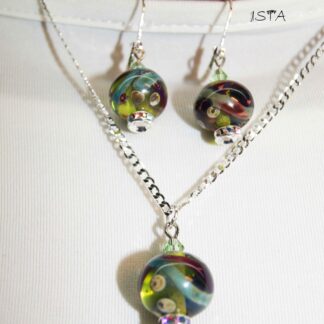 №1 Set of chain and earrings