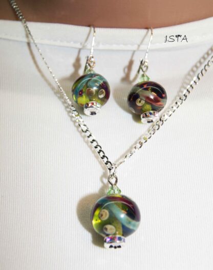 №1 Set of chain and earrings