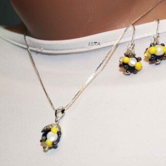 №5 Set of chain and earrings