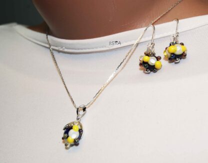 №5 Set of chain and earrings