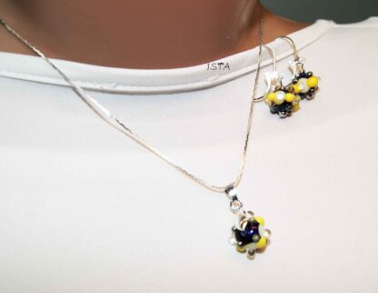 №5 Set of chain and earrings - Image 3