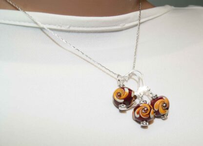 №7 Set of chain and earrings - Image 6