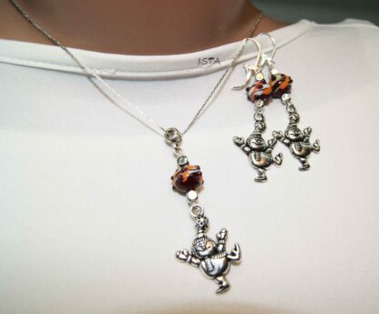 №9 Set of chain and earrings - Image 3