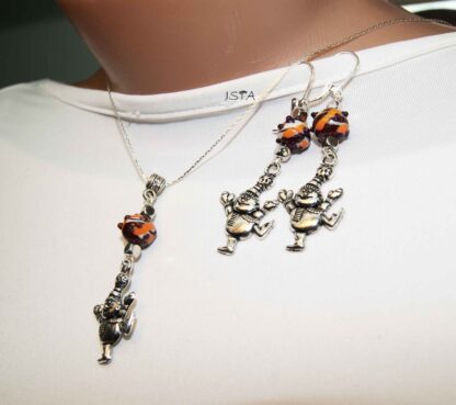 №9 Set of chain and earrings - Image 2