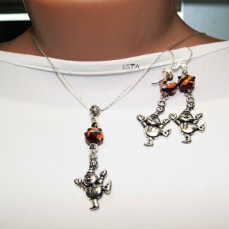 №9 Set of chain and earrings