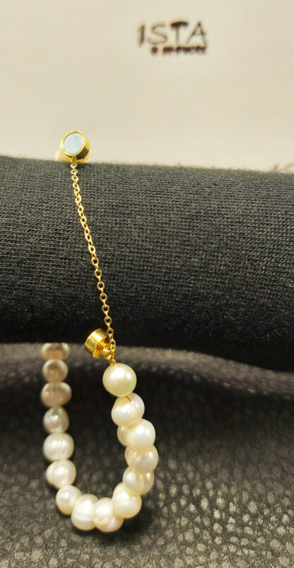 №34 Bracelet made of natural river pearls - Image 5