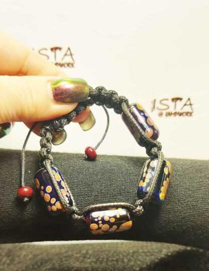 №50 Shambhala Bracelet beads, with a pattern with the addition of silver - Image 5