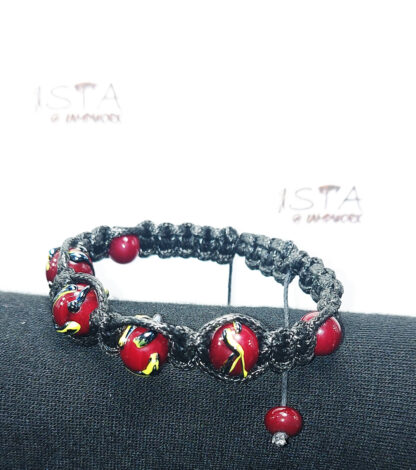 №51 Shamballa bracelet made of beads, with a pattern - Image 3