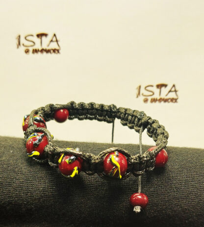№51 Shamballa bracelet made of beads, with a pattern - Image 2
